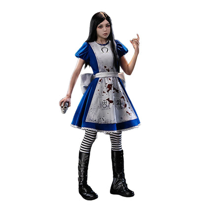 IN STOCK Alice Cosplay Costume Game Alice Madness Returns【S-3XL】DokiDoki-SR Women Halloween Dress Plus Size