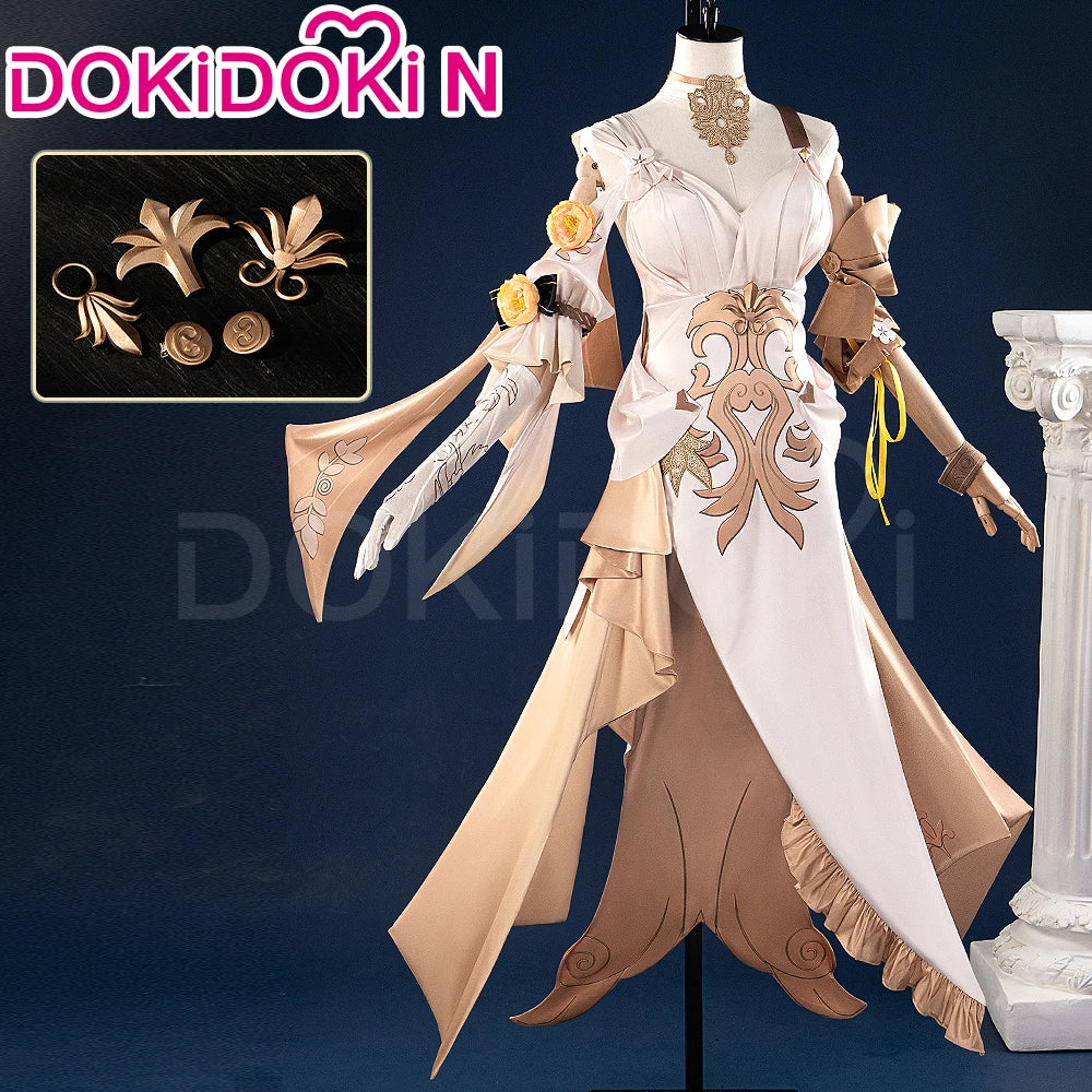 IN STOCK Aglaea Cosplay Costume Game Honkai: Star Rail【XS-3XL】DokiDoki-N HSR Women Halloween Dress Amphoreus Aglaea Plus Size
