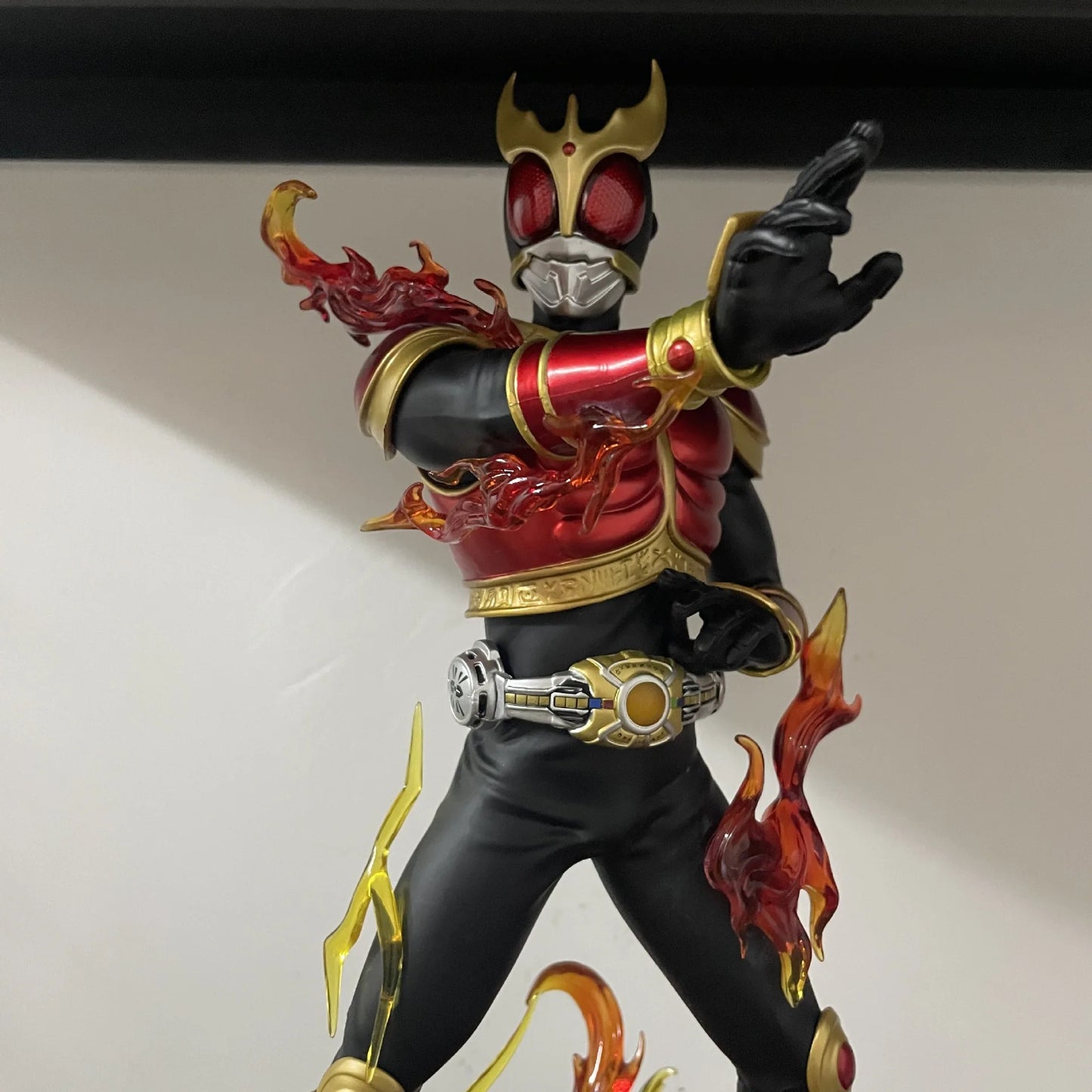 38cm Masked Rider Kuuga Rising Dragon Form Anime Figure Kamen Rider Figurine Collection Statue Model Ornament Room Desk Toy Gift