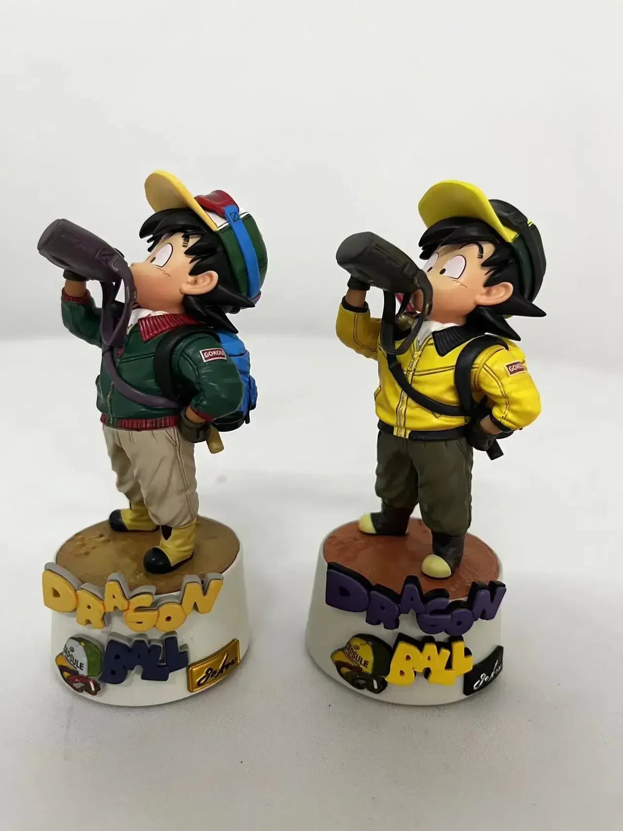10cm Dragon Ball Cartoon Character Drinking Water Little Goku PVC Action Figure Model Statue Collection Decoration Toys Gift