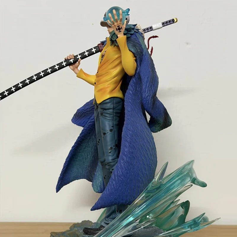 25cm Double Headed AS One Piece DXF Wano Country Trafalgar Law PVC Collection Model Dolls Toy For Gift 25cm
