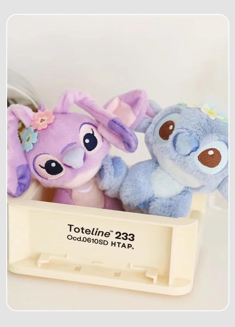 Disney Stitch Angel Toy Story Kawaii Plush Doll Cartoon Anime Stuffed Toy Keychain Pendant Toys Birthday Gift For Kids Boys Girl