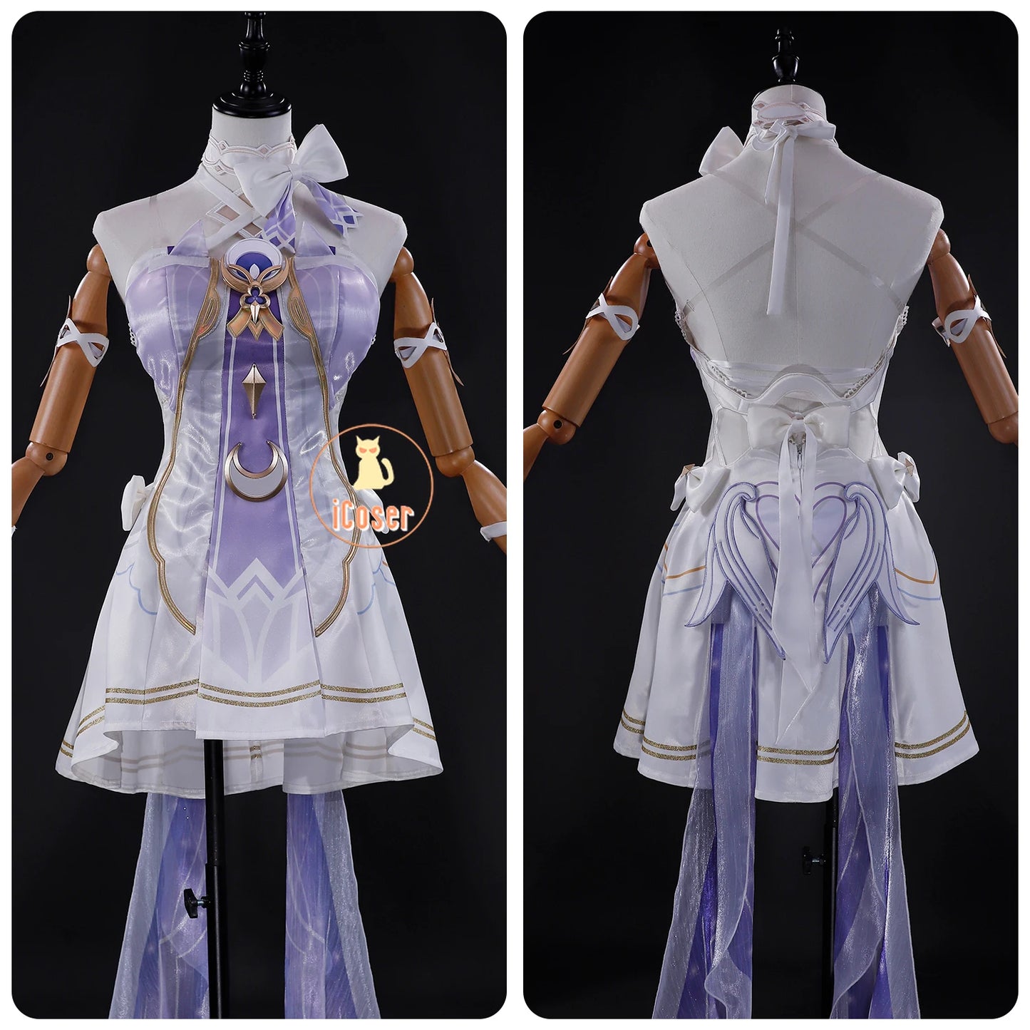 Genshin Impact Columbina Cosplay Costume The Damselette Dress Uniform Metal Prop Eleven Fatui Harbingers Halloween Women Girls