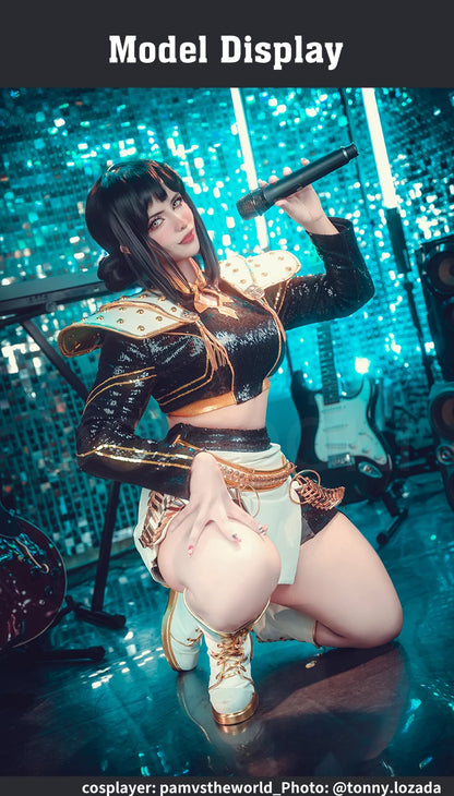 【Last Batch】IN STOCK Rumii Miraa Zoeyy Cosplay Costume【S-3XL】DokiDoki-SR Women Golden Costume Rumii Cosplay Suit Plus Size