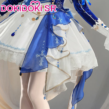 IN STOCK Focalors Furina Doujin Cosplay Costume Game Genshin Impact DokiDoki-SR Fontaine Hydro Focalors Women Waltz Dress Lolita