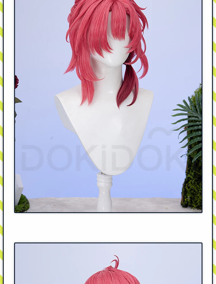 IN STOCK Luuk Hcrsscn Galbrenr Zani Ciaccona Camellya Scar Danjin Youhu Wig Game Wuthering Waves DokiDoki Women Men Wig Free Cap