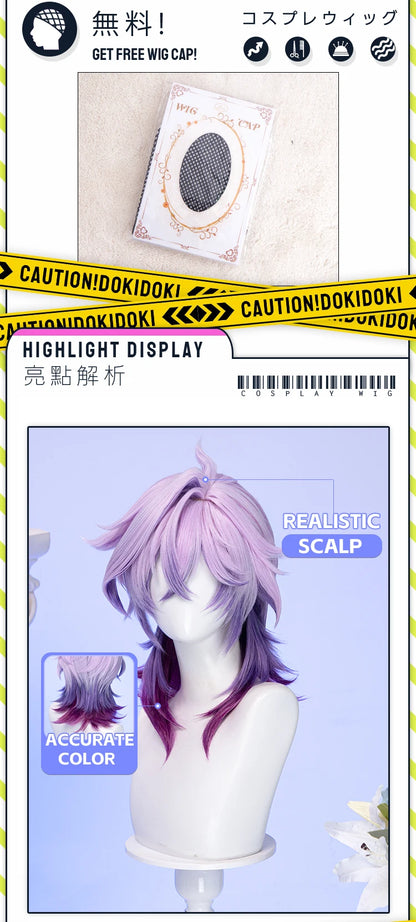 IN STOCK Varka Durin Rerir Wig Game Genshin Impact Song of the Welkin Moon DokiDoki Knights of Favonius Varka Wig Halloween Horn