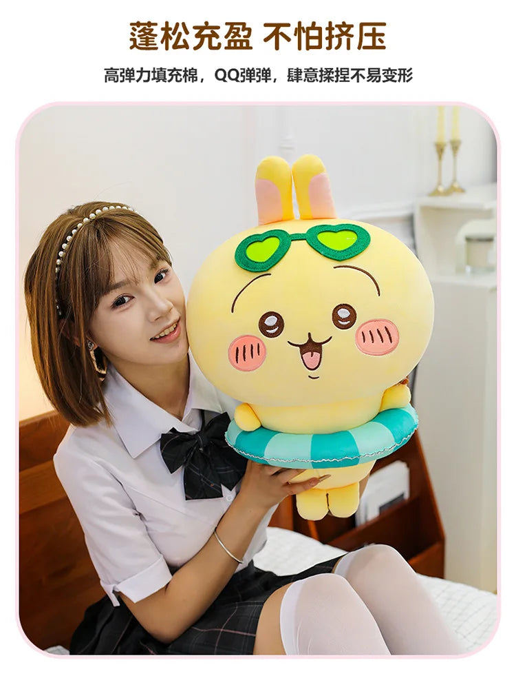 25/35/45cm Big Size Chiikawa Cartoon Anime Plush Stuffed Doll Hachiware Room Decoration Plushies Pillow Ornaments Holiday Gift