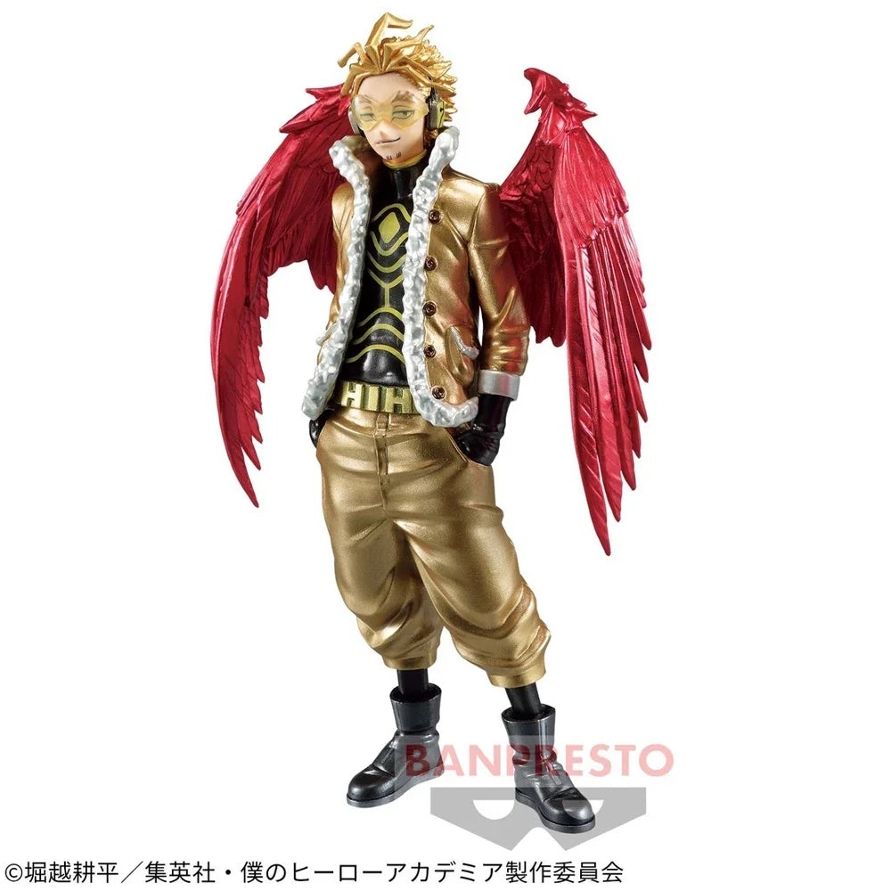 Bandai Original In Stock Banpresto The Amazing Heroes My Hero Academia Hawks Anime Figure Model Ornaments Boxed Toys