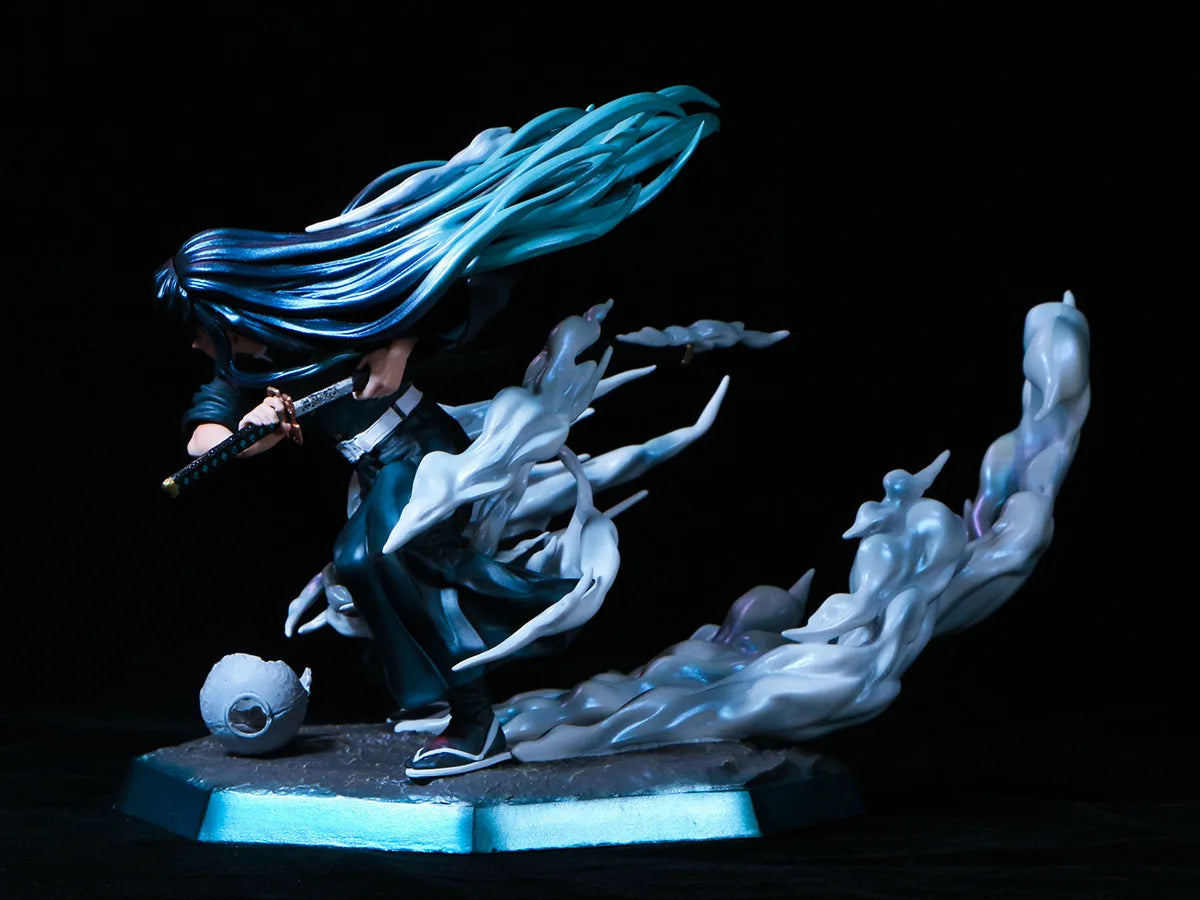 19cm Demon Slayer Anime Figure Tokitou Muichirou Figure Pvc Gk Statue Figurine Model Doll Collection Room Decora Desk Toys Gift