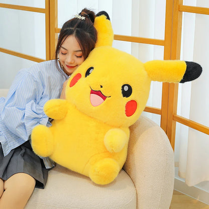 35/80cm Pokemon Plush Doll Pikachu Huge Rabbit Plush Pokémon Plushie  Anime Stuffed Toys Pikachued Soft Pillow Gift for Children