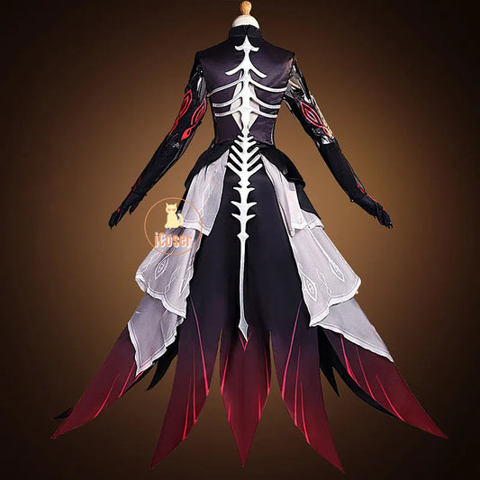 Genshin Impact Ronova Cosplay Costume Wig Dress Uniform Headwear Four Shades Halloween Party Women Girls Carnival Props iCoser