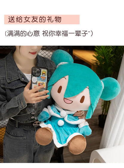 Lovely Hatsune Miku Fufu Plush Toys Preciality Classic Deep Sea Collection SEGA Hatsune Miku Stuffed Doll  Kids Xmas Gifts