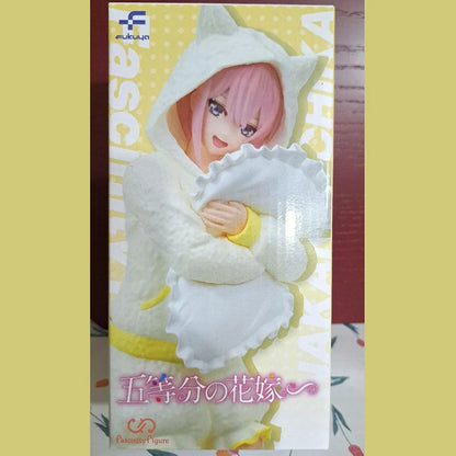 Bandai Fukuya Nakano Ichika Nino Miku Cat Ear Hoodie 19CM PVC Model