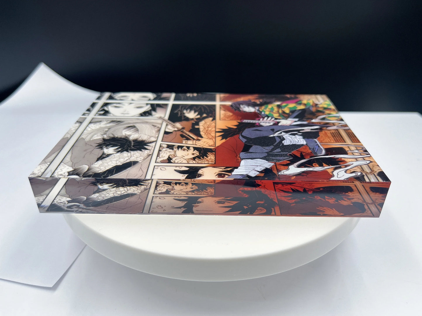 New Demon Slayer Creative High-value Bar Chi Tokitou Muichirou Acrylic Brick Computer Desktop Ornaments Anime Peripheral Gifts