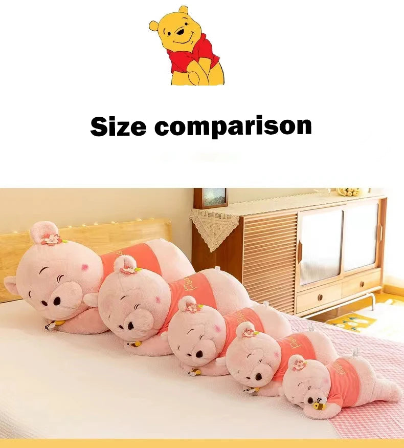 40-100CM New Disney Winnie the Pooh Bear Doll Cartoon Plush Toy Cute Anime Soft Pillow Stuffed Kawaii Children's Birthday Gift