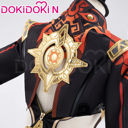 Mavuika Cosplay Costume Game Genshin Impact Cosplay【XS-3XL】DokiDoki-N Natlan Pyro Archon Mavuika Women Black Costume Plus Size