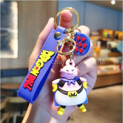 Anime Kawaii Dragon Ball Keychain Z Super Saiyan Son Goku Bulma Broly Piccolo Majin Buu Series Car Pendant Keyring Kid Toys Gift