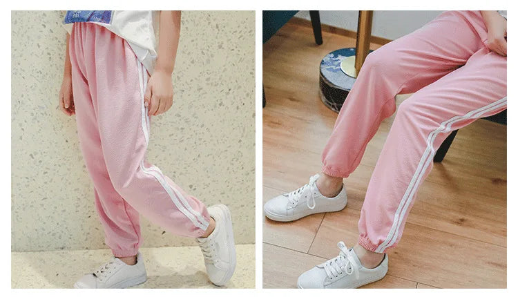 Boys Sports Pants Spring Summer Autumn Children's Sportswear Toddler Boy 2 to 3 4 5 6 7 8 9 10 11 Years Quick Dry Girls Trousers