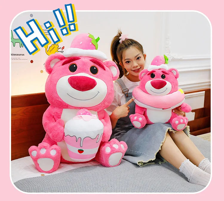 45/60/90cm Super Big Size Lotso Kawaii Disney Anime Plush Stuffed Doll Cartoon Decoration Plush Pillow Children's Holiday Gifts