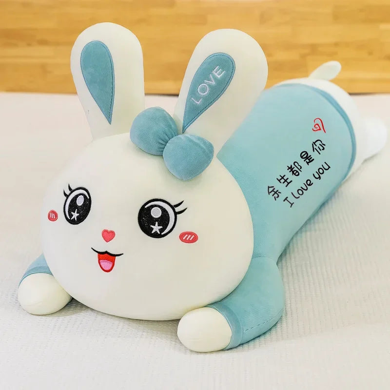 New 70-110cm Cute Rabbit Girlfriend Pillow Plush Toys Stuffed Pause Office Nap Sleep Pillow Cushion Gift Doll for Kids Girls