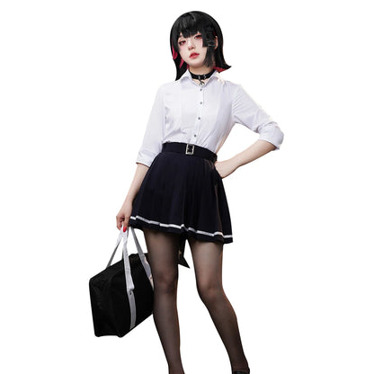IN STOCK Ellen Joe Cosplay Costume Game Zenless Zone Zero Cosplay DokiDoki-R Women Cute JK Uniform Ellen Joe Cosplay Tail
