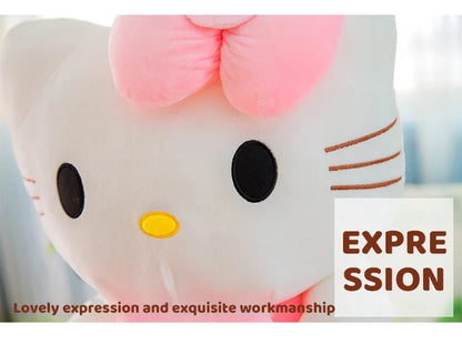 Aoger Cute Hello Kitty Pink Plush Stuffed Toys Cartoon Plushie Doll Soft Stuffed Pillow Toys For Children Birthday Xmas Gifts