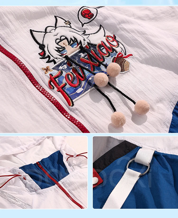 Aventurine Blade Robin Firefly Sparkle Feixiao Doujin Cosplay Costume Game Honkai: Star Rail DokiDoki-SR HSR Sunscreen Jacket