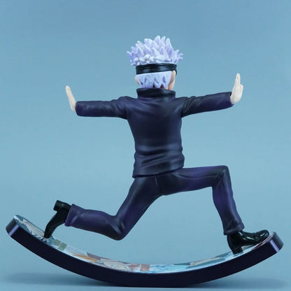 16.5cm Jujutsu Kaisen Anime Figure Rocking Trojan Gojou Satoru Action Figure Car Decorations PVC Adult Collection Model Doll Toy