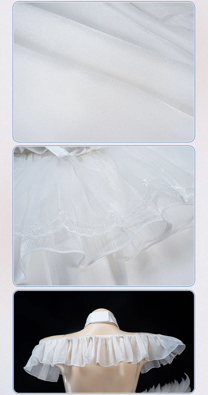 PRE SALE UWOWO Janus Cosplay Game Azurr Lanee Janus Oath Wedding Dress Bride Cosplay Costume Halloween Costume