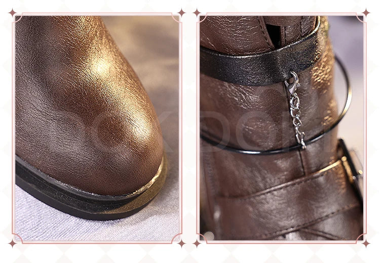 Heroine Caleb Shoes Cosplay Game Love and Deepspace DokiDoki Men Women MC Hunter Boots Caleb Cosplay Shoes