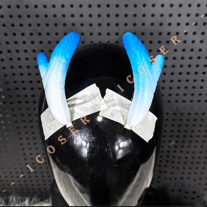 Anime Movies Nezha Aobing Cosplay Loong Horns Headwear Props Ao Bing Ne Zha 2 Halloween Party for Women Men Accessory Carnival