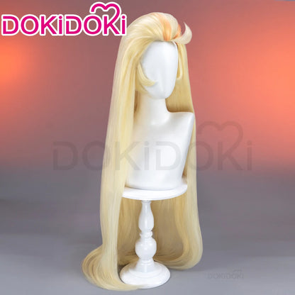 IN STOCK Vaggie Cherry Boom Lillth Morningstar Wig Anime DokiDoki 100cm Long Hair Lillth Cosplay Pre Crimped Wig Free Cap