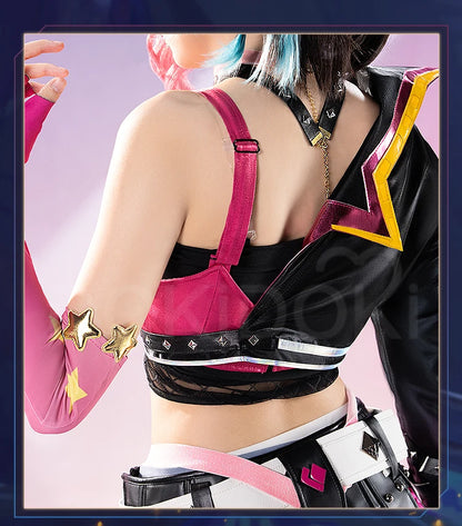 IN STOCK Jinxx Cosplay Costume Game DokiDoki-R Women Cute Pink Dress Valentine Costume Jinxx Cosplay