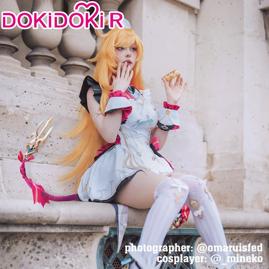 IN STOCK Escoffier Cosplay Costume Game Genshin Impact【XS-3XL】DokiDoki-R Fontaine Escoffier Plus Size Halloween