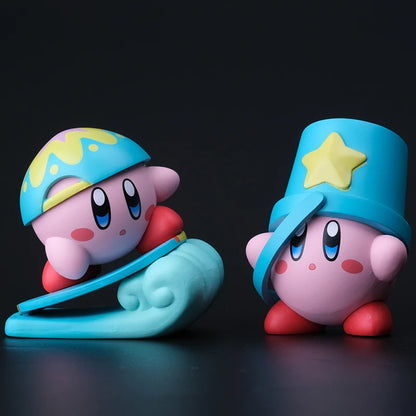 Hot 6Pcs/Set Star Kirby Anime Figure Toys with Kirby Cartoon PVC Cute Action Figure Doll Toy Gift