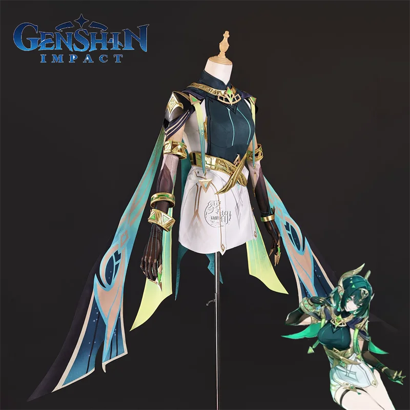 Genshin Impact Nefer Adult Cosplay Costume Set Polyester S-XXXL