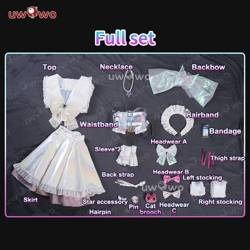 IN STOCK UWOWO KAngell Cosplay Game Needyy Streamerr Overloadd KAngell  Magical Girl Fanart Cosplay Costume Halloween Costume