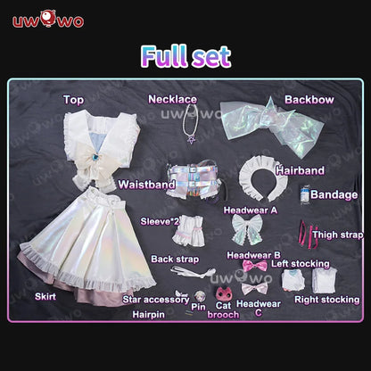 IN STOCK UWOWO KAngell Cosplay Game Needyy Streamerr Overloadd KAngell  Magical Girl Fanart Cosplay Costume Halloween Costume