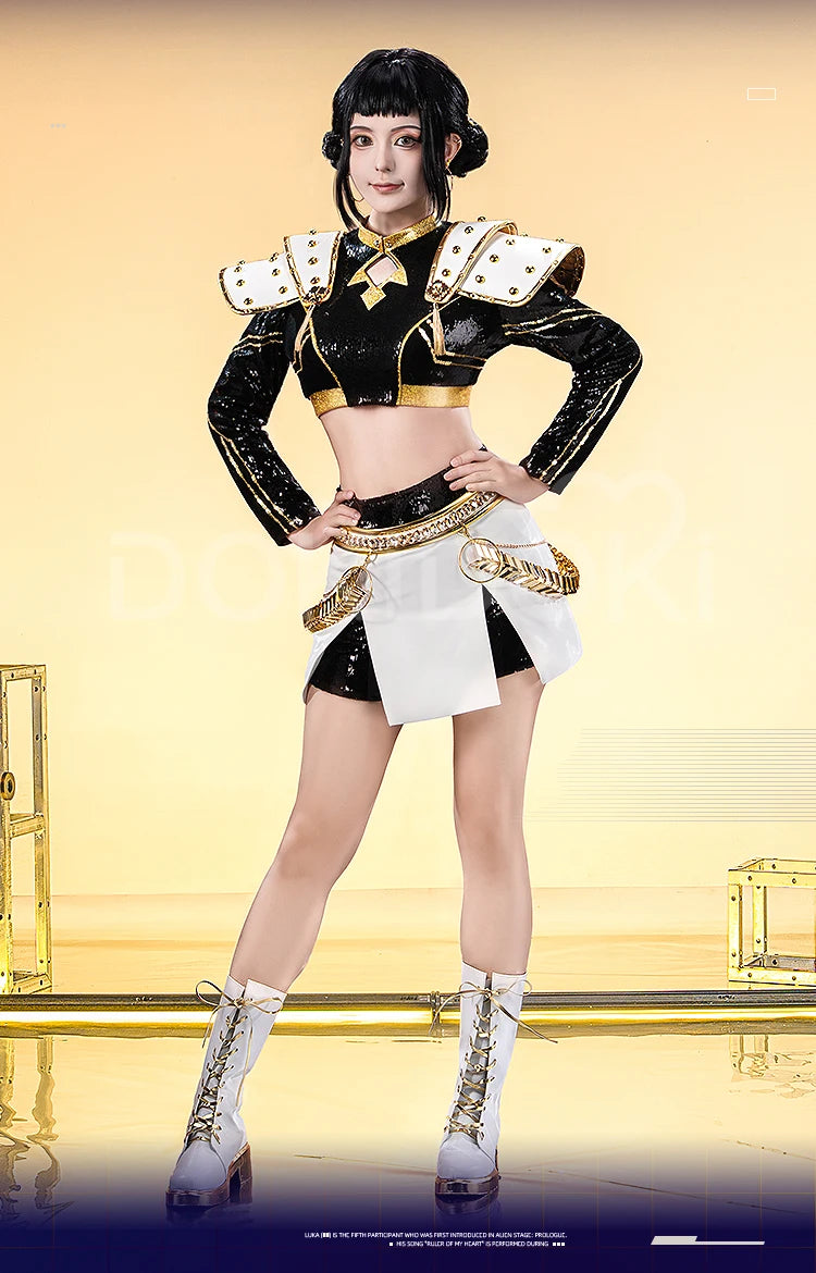 【Last Batch】IN STOCK Rumii Miraa Zoeyy Cosplay Costume【S-3XL】DokiDoki-SR Women Golden Costume Rumii Cosplay Suit Plus Size