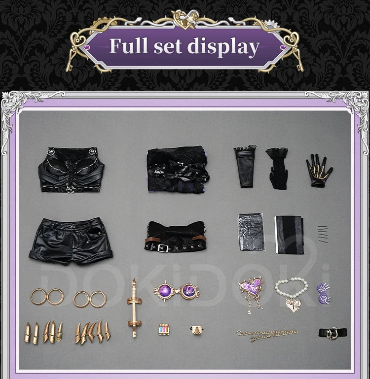 Tracy Reznik Mechanic Cosplay Costume Game Identity V DokiDoki-SR Phantom Girl Lock Core BLK Tracy Women Dress Cosplay