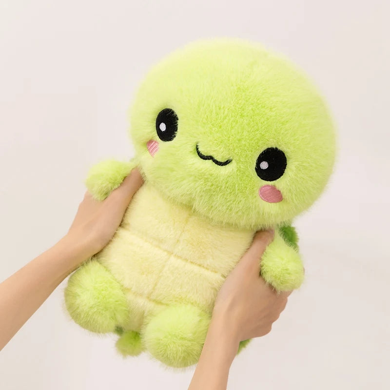30/40cm Cute Green Turtle Plushies Hug Pillow Big Eyes Kawaii Tortoise Soft Toy Birthday Gift For Girl Friend Sleep Companion