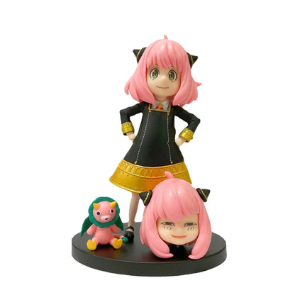 17cm Spy Family Anya Replacement Head Model Action Figure Toy Gift Collection Boxed - Wiht box