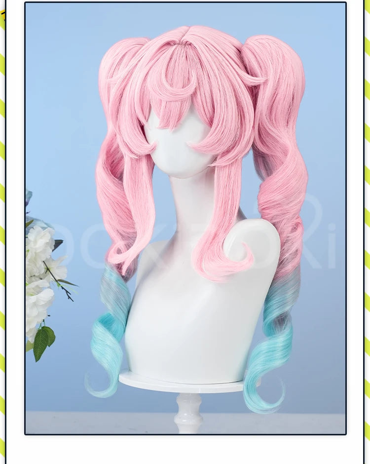 IN STOCK Castorice Hyacine Wig Game Honkai: Star Rail DokiDoki Halloween 100cm Long Hair Castorice Cosplay Headwear Free Cap