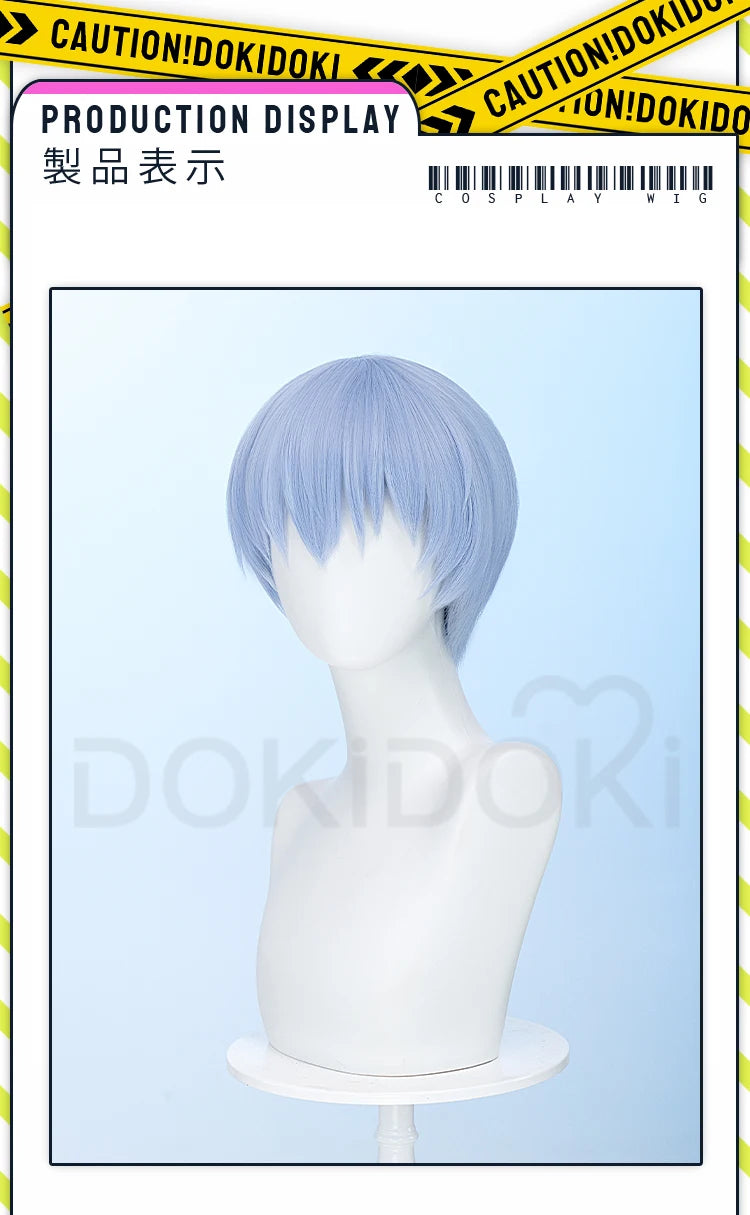 IN STOCK Himmel Stark Heiter Wig Anime Frieren: Beyond Journey's End Cosplay DokiDoki Men Wreath Blue Short Hair Heat Resistant
