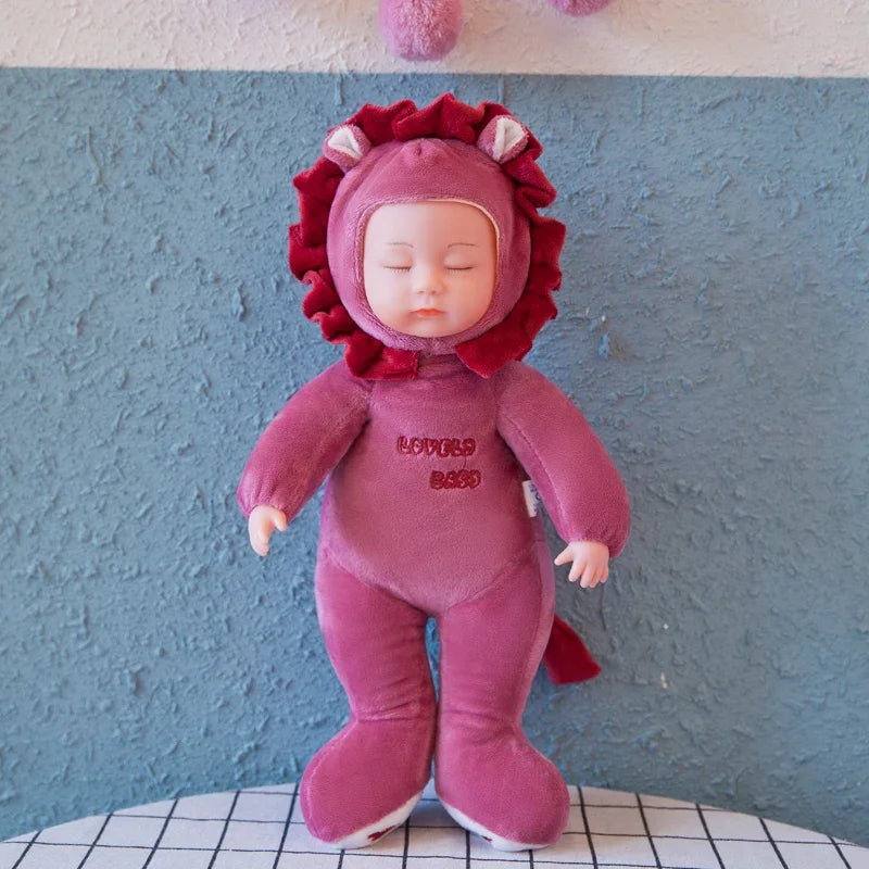 Lifelike Reborn Baby Dolls Soft Body Realistic Newborn Dolls Sleeping Girl Dolls Stuffed Toy Easter Stuffed Animal Bunny Rabbit