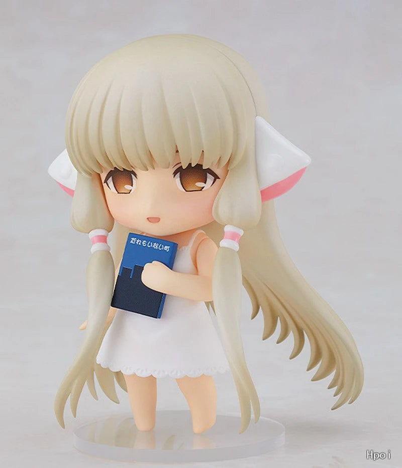 10cm Chobits Anime Figure #2053 Chii Action Figure Kawaii Girl Chi Figurine Room Ornaments Adult Collectible Model Doll Toy Gift