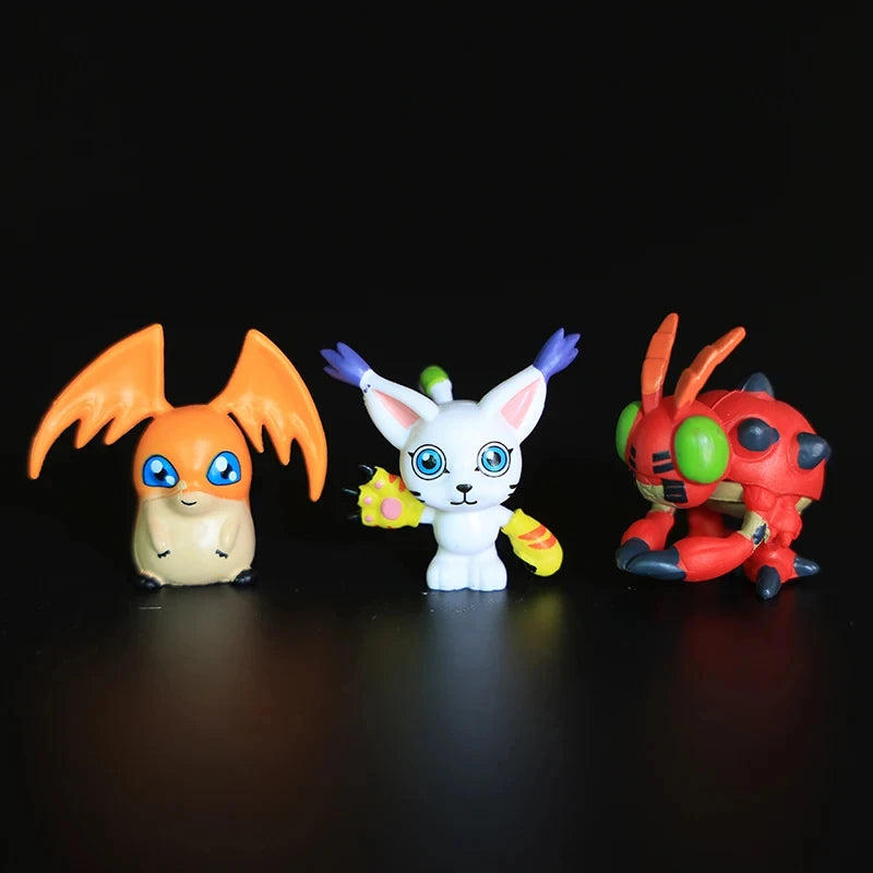 Hot 9Pcs/set Digimon Digimon Adventure Anime Figure Model PVC Collection Ornaments Statue Dolls Birthday Toy Gifts Gifts