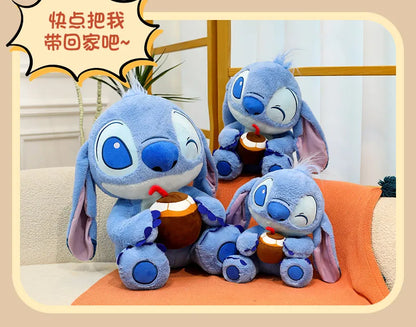 Disney 30-70cm Lilo&Stitch Cute Cartoon Dolls Toys Anime Soft Stuffed Dolls Pillow Appease Toys Birthday Decoration Toys Girls