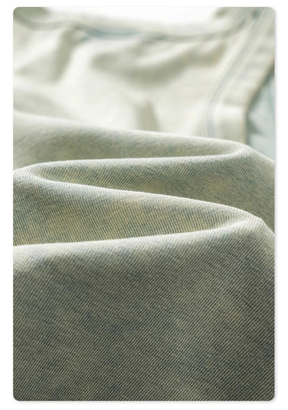 ZODF Women 2024 Summer Washed Tank Tops Female Hotsweet Girls 235gsm Slim Pleated Arc Hem Camisole TEE Streetwears HY0795